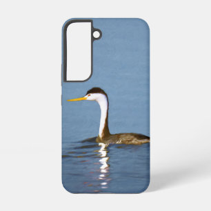 Funda Para Samsung Galaxy S22 Pintura de Clark's Grebe - Arte de Ave Original