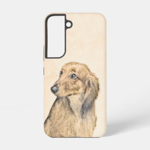 Funda Para Samsung Galaxy S22 Pintura de Dachshund (de pelo largo) - Arte origin