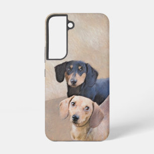 Funda Para Samsung Galaxy S22 Pintura de Dachshund (Liso) - Arte Original de Per