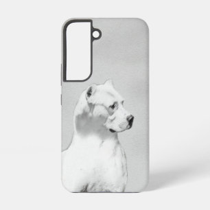 Funda Para Samsung Galaxy S22 Pintura de Dogo Argentino - Arte de Perro Original