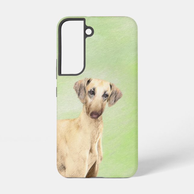 Funda Para Samsung Galaxy Pintura de eslúpulos - Arte de perro original lind (Reverso )