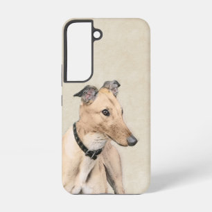 Funda Para Samsung Galaxy S22 Pintura de Galgo - Arte Original de Perro Adorable