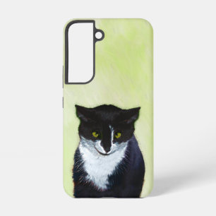 Funda Para Samsung Galaxy S22 Pintura de gato esmoquin - Arte de gato original l