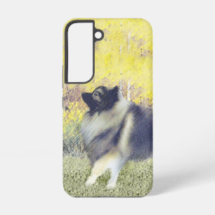 Funda Para Samsung Galaxy S22 Pintura de Keeshond Aspen - Arte de perro original