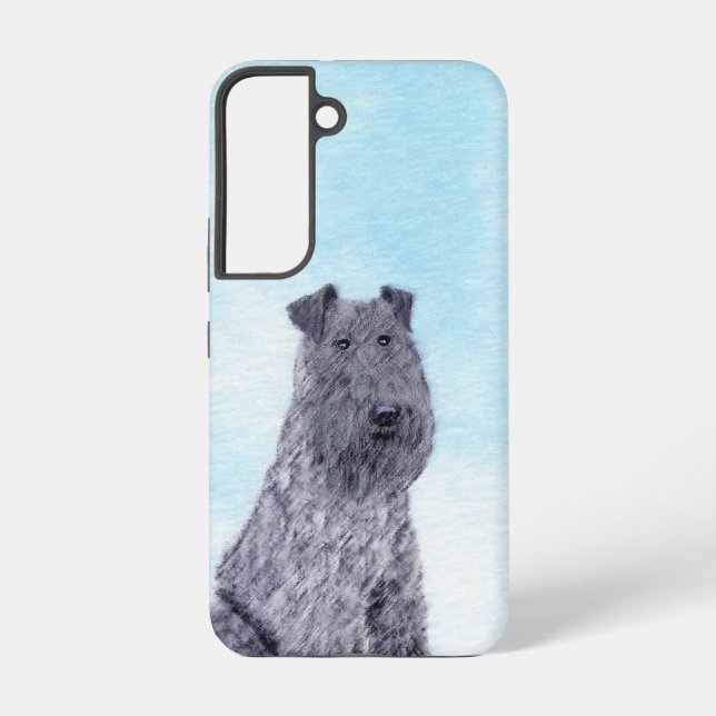 Funda Para Samsung Galaxy Pintura de Kerry Blue Terrier Arte de perro origin (Reverso )