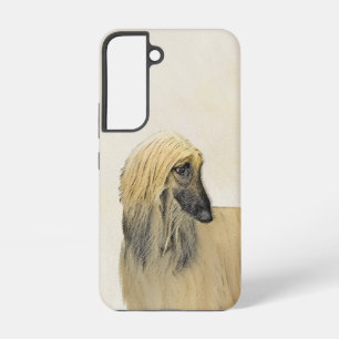 Funda Para Samsung Galaxy S22 Pintura de Lebrel Afgano - Arte Original de Perro 