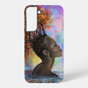 Funda Para Samsung Galaxy S22+ Pintura de otoño de mujer