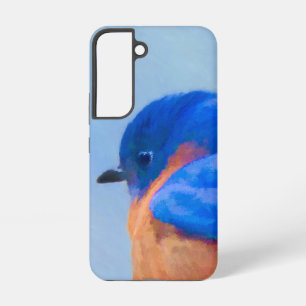 Funda Para Samsung Galaxy S22 Pintura de pájaro azul - Arte original de aves