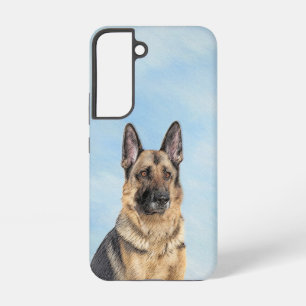 Funda Para Samsung Galaxy S22 Pintura de pastor alemán - Arte de perro original 