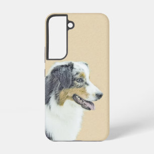Funda Para Samsung Galaxy S22 Pintura de Pastor Australiano - Arte Original de P