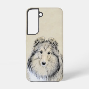 Funda Para Samsung Galaxy S22 Pintura de Pastor de Shetland - Arte de Perro Orig