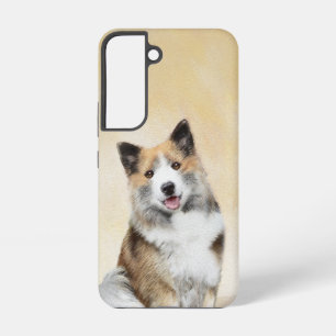 Funda Para Samsung Galaxy S22 Pintura de perro pastor islandés - Arte original d