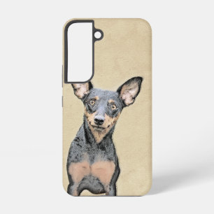 Funda Para Samsung Galaxy S22 Pintura de Pinscher Miniatura Arte de Perro Origin