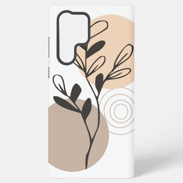 Funda Para Samsung Galaxy Pintura de planta Boho (Reverso )