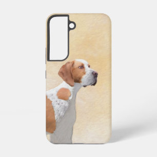 Funda Para Samsung Galaxy S22 Pintura de Pointer - Arte de Perro Original Lindo