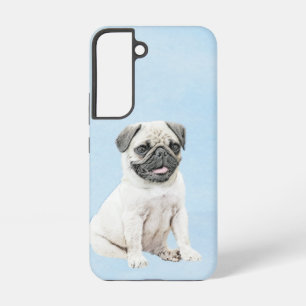 Funda Para Samsung Galaxy S22 Pintura de pug - Arte de perro original lindo