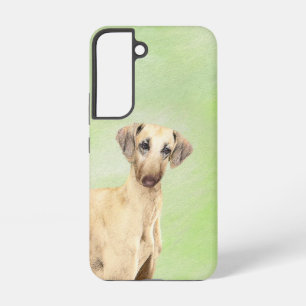 Funda Para Samsung Galaxy S22 Pintura de Sloughis - Arte Original de Perro Lindo