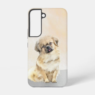Funda Para Samsung Galaxy S22 Pintura de Spaniel Tibetano - Arte de Perro Origin