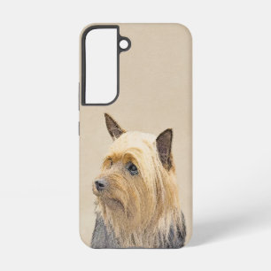 Funda Para Samsung Galaxy S22 Pintura de Terrier Sedoso - Arte de Perro Original
