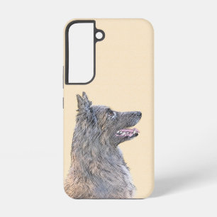 Funda Para Samsung Galaxy S22 Pintura de Tervuren Belga - Arte Original de Perro