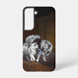 Funda Para Samsung Galaxy S22 Pintura de tiempo de juego de Keeshond - Arte de p