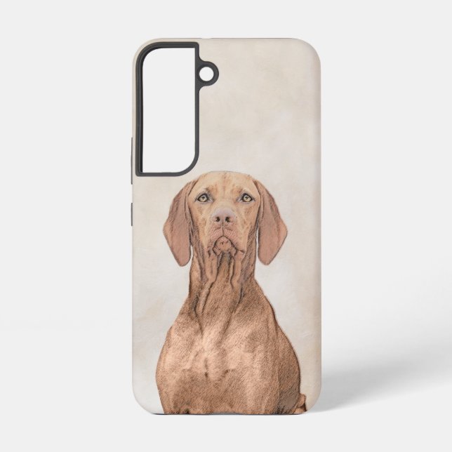 Funda Para Samsung Galaxy Pintura de Vizsla - Arte Perro Original. (Reverso )