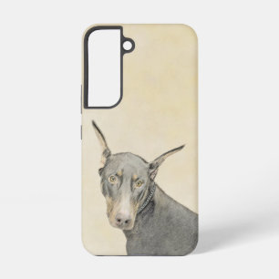 Funda Para Samsung Galaxy S22 Pintura Doberman Pinscher - Original Dog Art