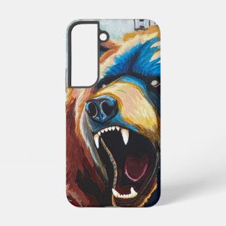 Funda Para Samsung Galaxy S22 Pintura Grizzly - Arte de Vida Silvestre
