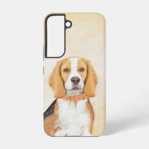Funda Para Samsung Galaxy S22 Pintura Original de Perro Sabueso Beagle Arte Anim