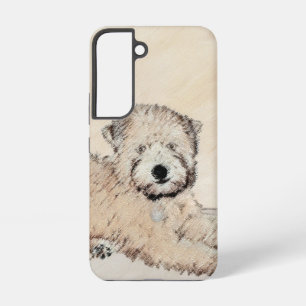 Funda Para Samsung Galaxy S22 Pintura Original de Terrier Wheaten de Pelaje Suav