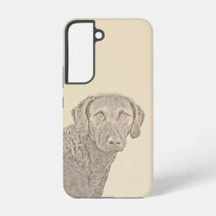 Funda Para Samsung Galaxy S22 Pintura original Retriever de la Bahía de Chesapea