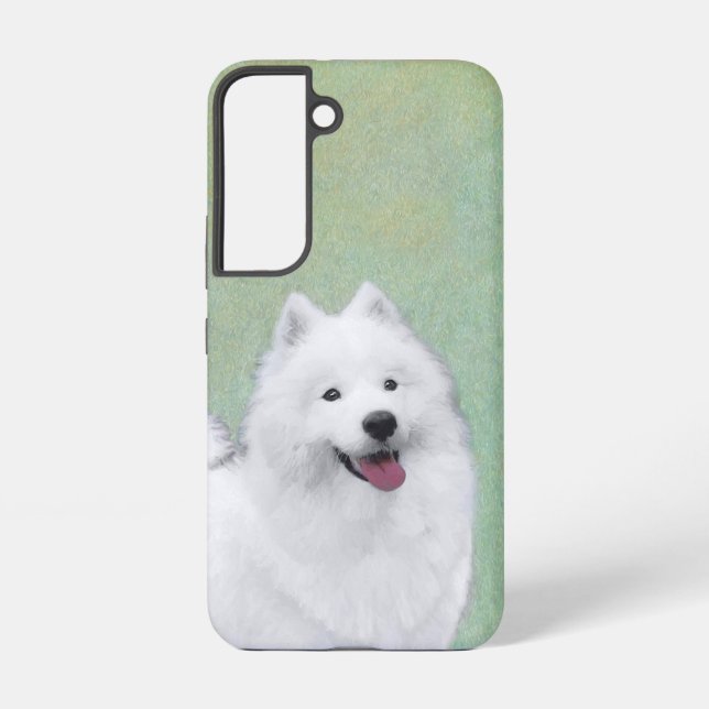 Funda Para Samsung Galaxy Pintura Samoyed - Arte Perro Original Cuto (Reverso )