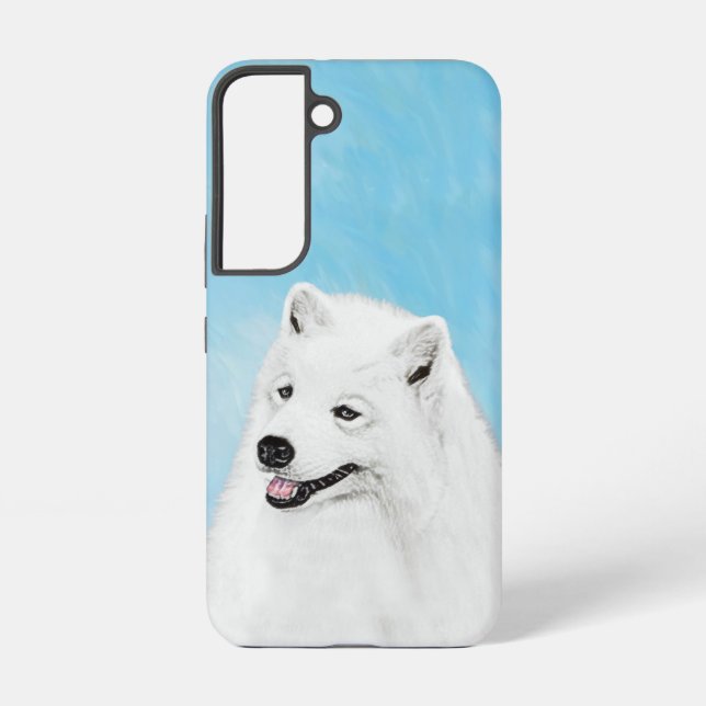 Funda Para Samsung Galaxy Pintura Samoyed - Arte Perro Original Cuto (Reverso )