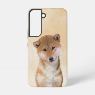 Funda Para Samsung Galaxy S22 Pintura Shiba Inu (roja) - Arte Perro Original