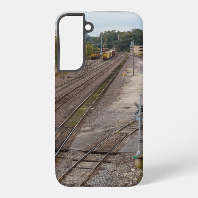 Funda Para Samsung Galaxy Pistas de ferrocarril de Jeff City (Reverso )