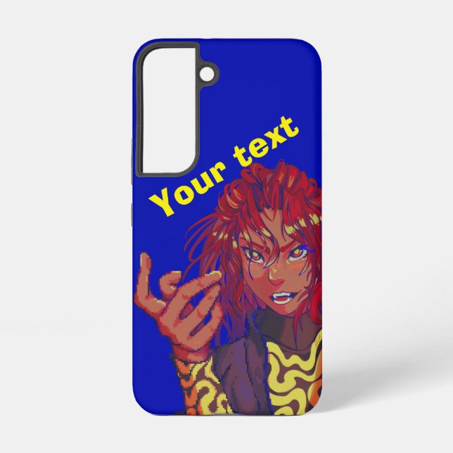 Funda Para Samsung Galaxy Pixel girl changing (Reverso )