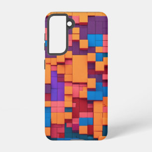 Funda Para Samsung Galaxy S21 Píxel multicolor bloquea el arte
