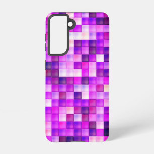 Funda Para Samsung Galaxy S21 Pixels Pink Square Pattern