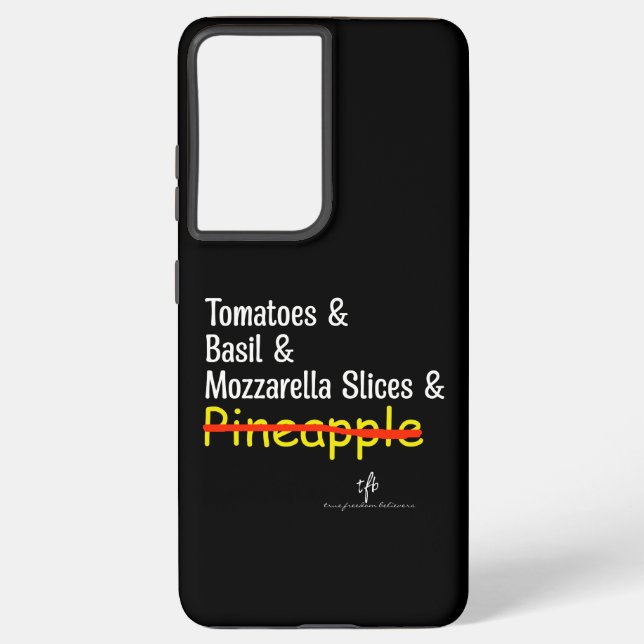 Funda Para Samsung Galaxy Pizza Margherita W/O Piña (Reverso )