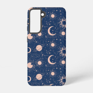 Funda Para Samsung Galaxy S21 Planetas y patrones de estrellas