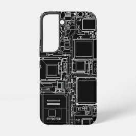 Funda Para Samsung Galaxy S22 Plano esquemático interno del teléfono inteligente