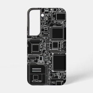 Funda Para Samsung Galaxy S22 Plano esquemático interno del teléfono inteligente