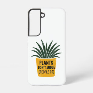 Funda Para Samsung Galaxy S22 Plantas Divertidas No Juzgan Arte de Sello de Tint