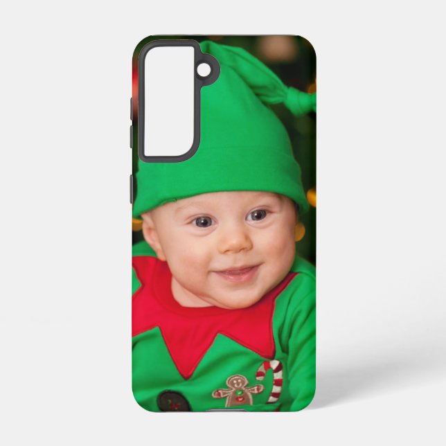 Funda Para Samsung Galaxy Plantilla de fotografía completa personalizado Sim (Reverso )