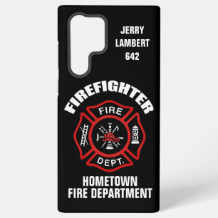 Funda Para Samsung Galaxy S22 Ultra Plantilla de nombre de bombero
