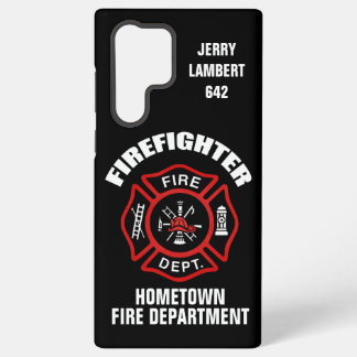 Funda Para Samsung Galaxy S22 Ultra Plantilla de nombre de bombero