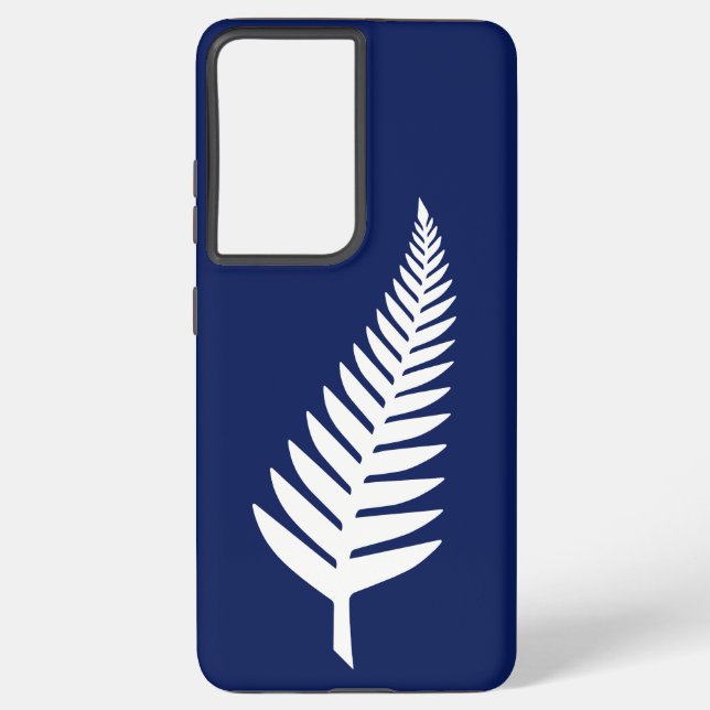 Funda Para Samsung Galaxy Plata Fern de Nueva Zelanda (Reverso )