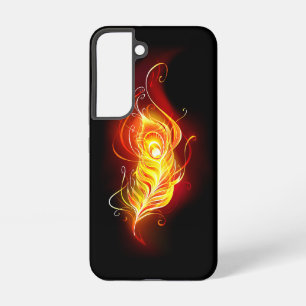 Funda Para Samsung Galaxy S22 Pluma de pavo real de fuego