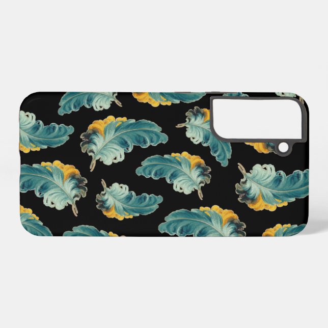 Funda Para Samsung Galaxy Plumas de avestruz (Reverso Horizontal)