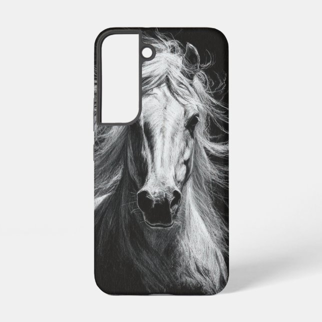 Funda Para Samsung Galaxy Poder Primal 001 – Caballo Blanco (Reverso )